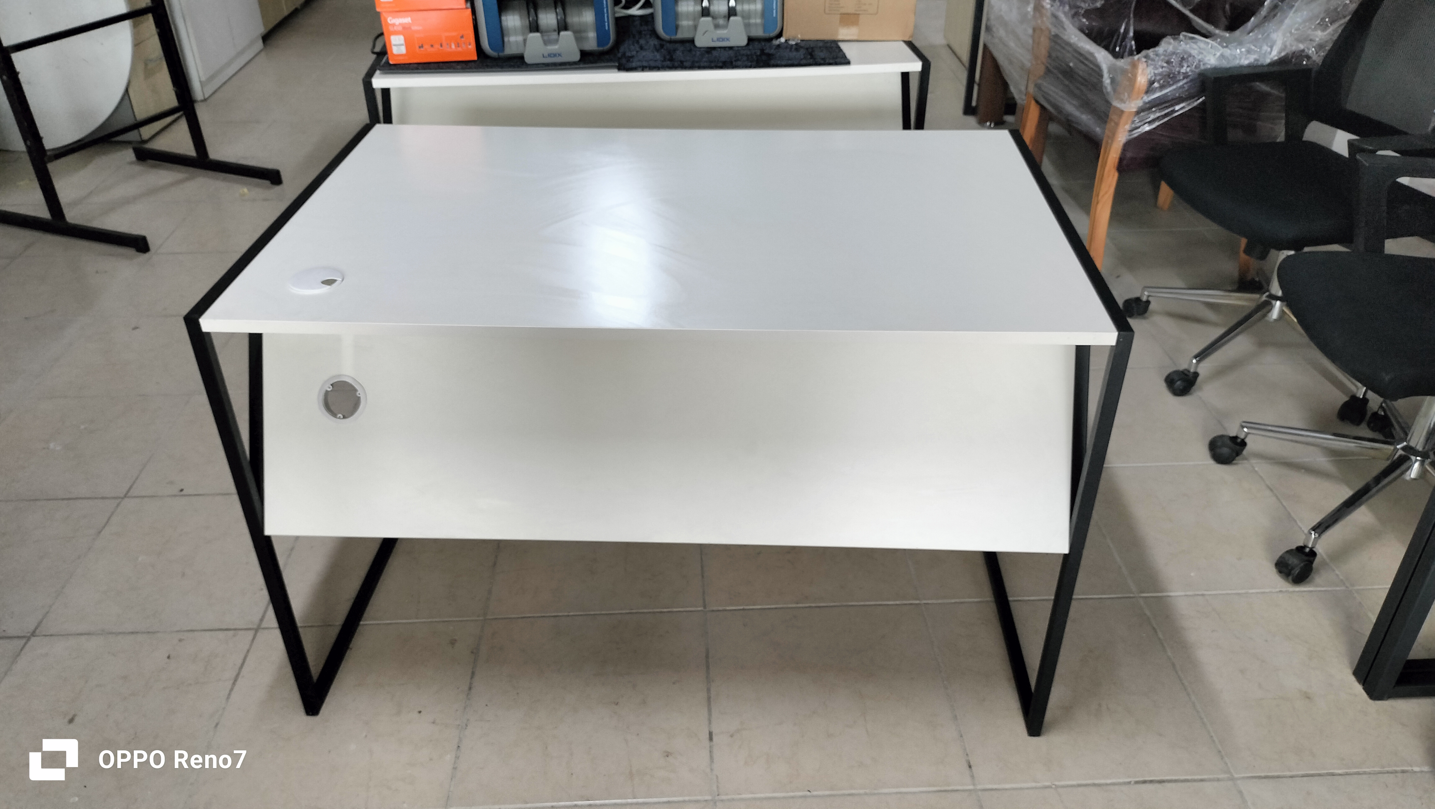DEKOR BÜRO MOBİLYALARI 120X75 BEYAZ ÇALIŞMA MASASI İKİNCİ EL - DEKOR BÜRO MOBİLYALARI