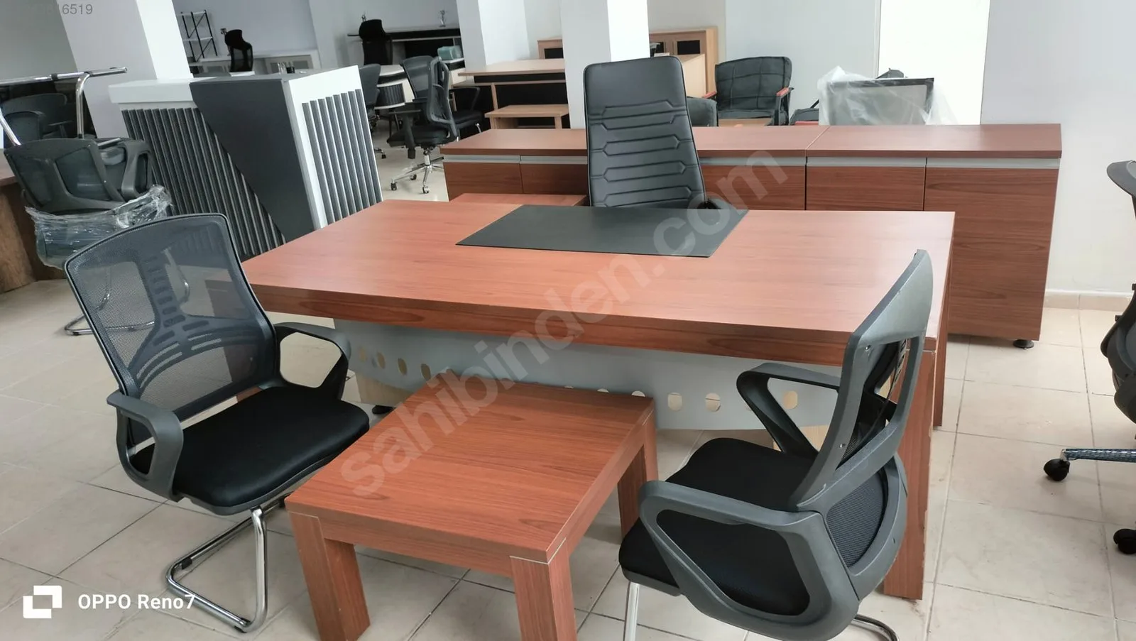 220x100 Müdür Masa Takımı İkinci El (1)