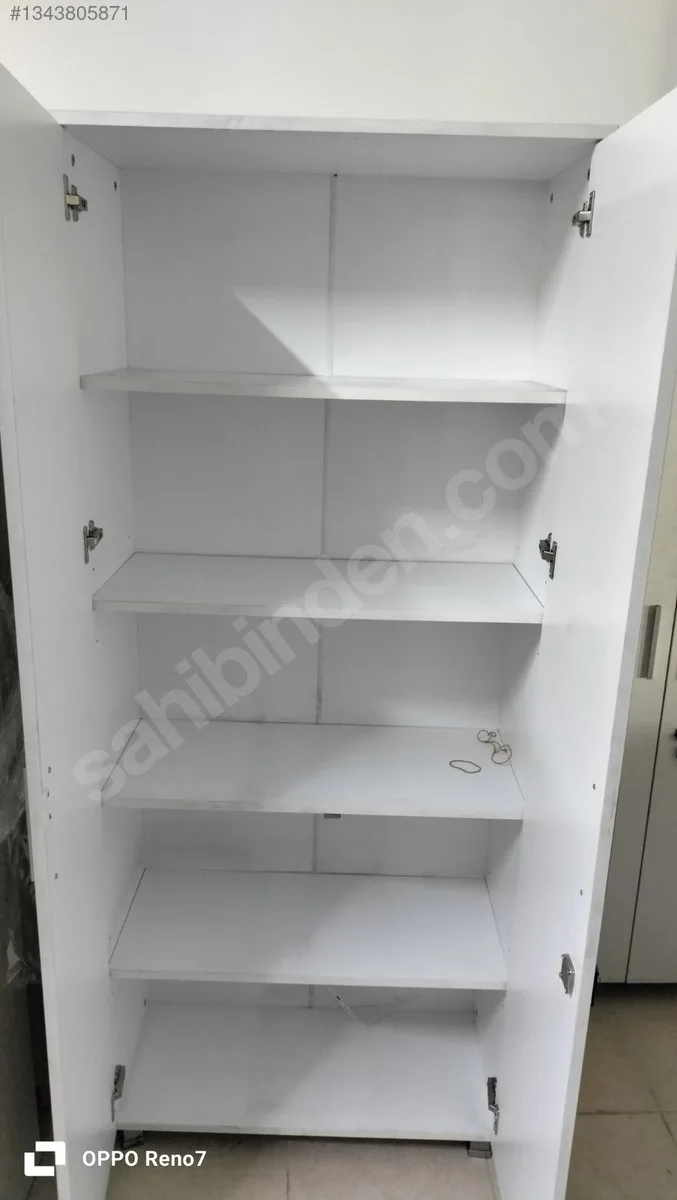 80x190 Beyaz Dosya Dolabı İkinci El