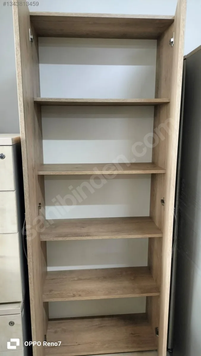 80x210 Meşe Boy Dosya Dolabı İkinci El (1)