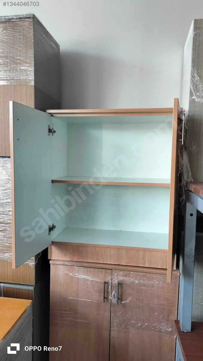 94x80 Ceviz Yarım Dosya Dolabı İkinci El