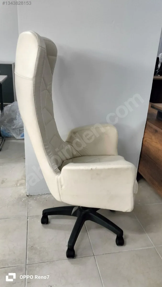 Beyaz Yönetici Koltuğu İkinci El (1)