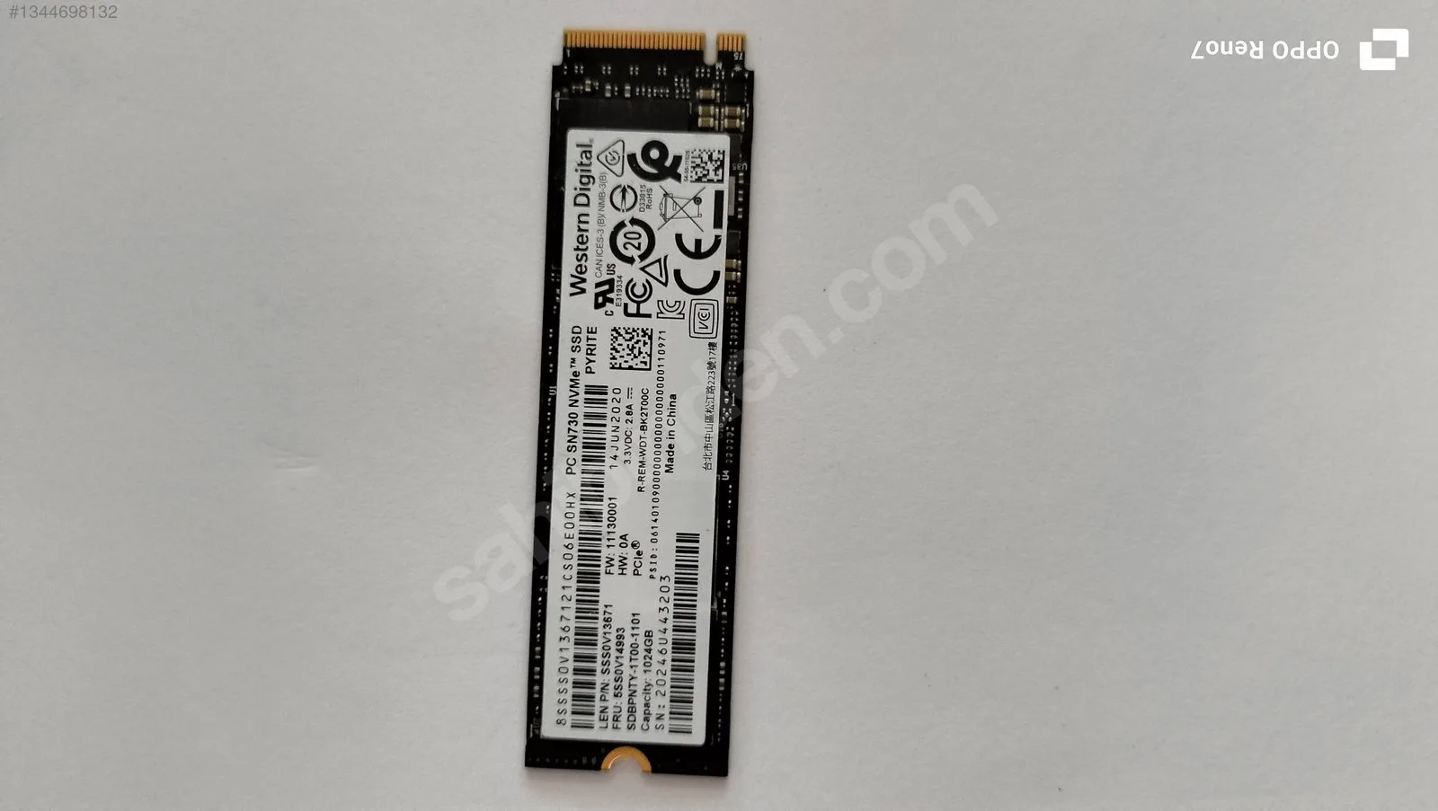 Western Digital SN730 1 TB SSD İkinci El (1)